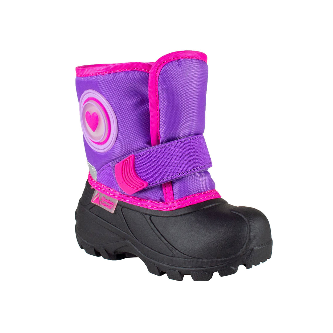 Toddler's Lighted Boot with Heart Graphic #color_purple