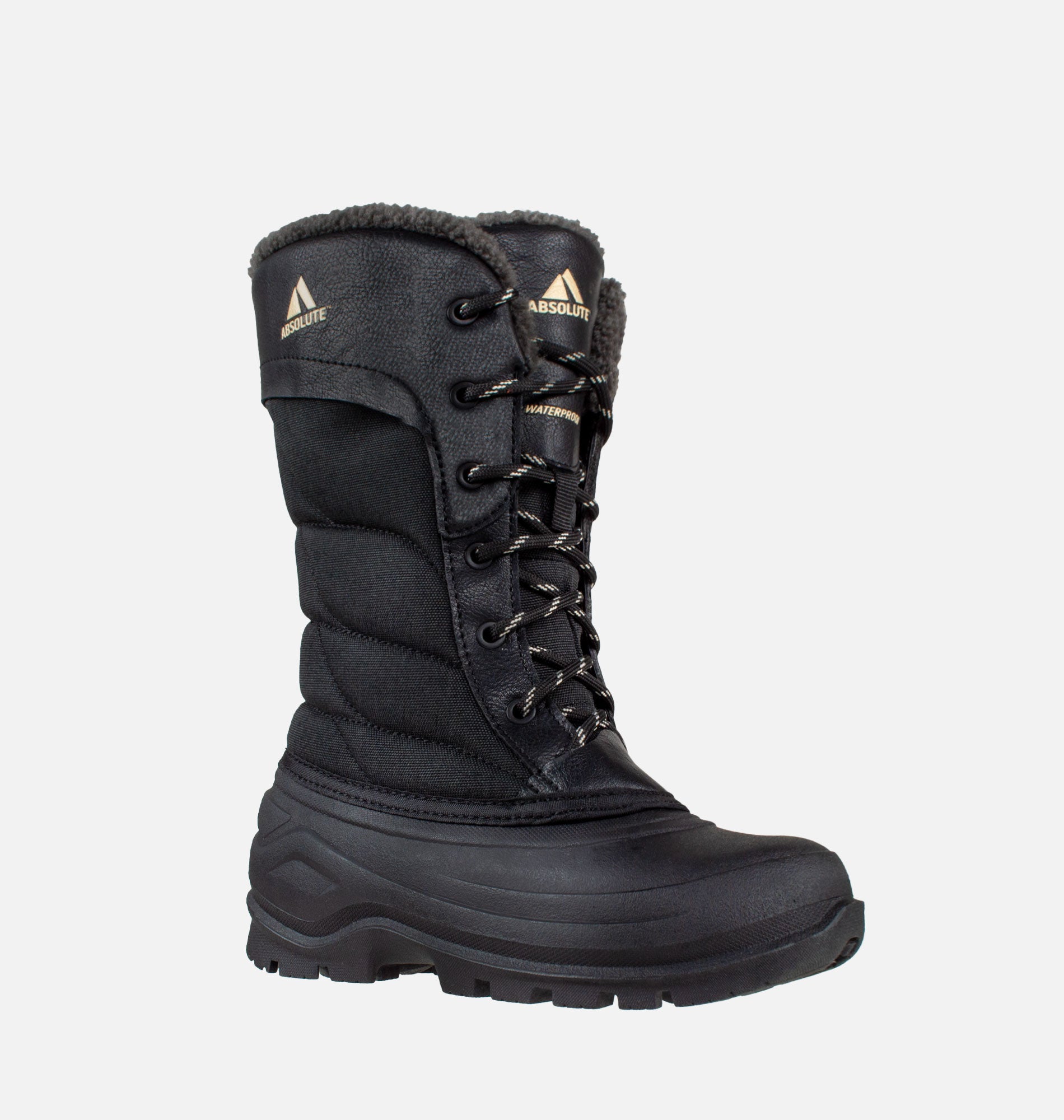 Women's tall black shell boot